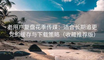 老用户复盘花季传媒：适合长期追更党的缓存与下载策略（收藏推荐版）
