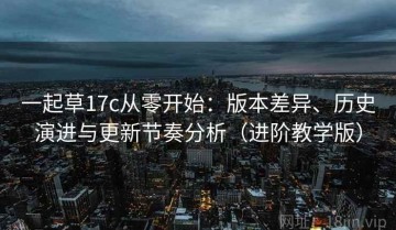一起草17c从零开始：版本差异、历史演进与更新节奏分析（进阶教学版）
