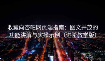 收藏向杏吧网页端指南：图文并茂的功能讲解与实操示例（进阶教学版）