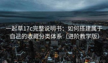 一起草17c完整说明书：如何搭建属于自己的收藏分类体系（进阶教学版）
