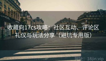 收藏向17cs攻略：社区互动、评论区礼仪与玩法分享（避坑专用版）