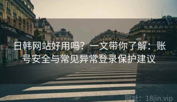 日韩网站好用吗？一文带你了解：账号安全与常见异常登录保护建议