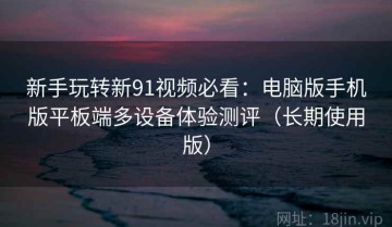 新手玩转新91视频必看：电脑版手机版平板端多设备体验测评（长期使用版）