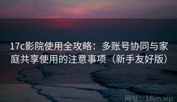 17c影院使用全攻略：多账号协同与家庭共享使用的注意事项（新手友好版）