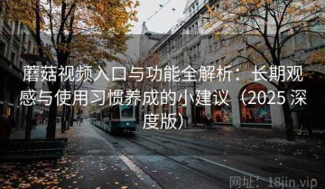 蘑菇视频入口与功能全解析：长期观感与使用习惯养成的小建议（2025 深度版）