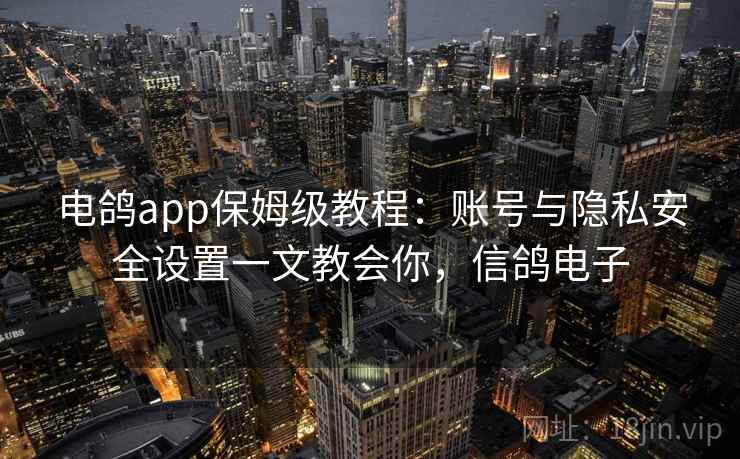 电鸽app保姆级教程:账号与隐私安全设置一文教会你,信鸽电子 电鸽app保姆级教程:账号与隐私安全设置一文教会你,信鸽电子