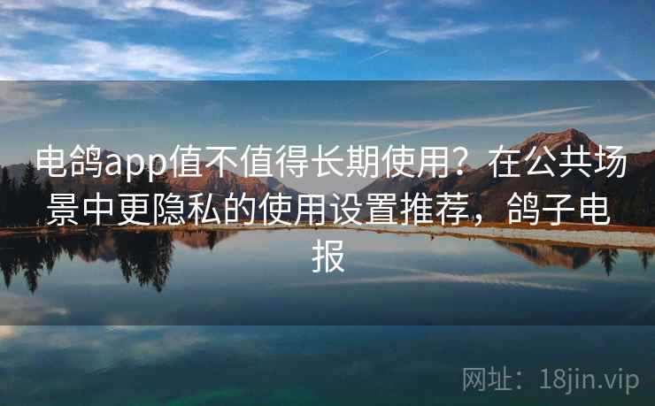 电鸽app值不值得长期使用？在公共场景中更隐私的使用设置推荐，鸽子电报