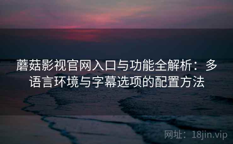 蘑菇影视官网入口与功能全解析：多语言环境与字幕选项的配置方法