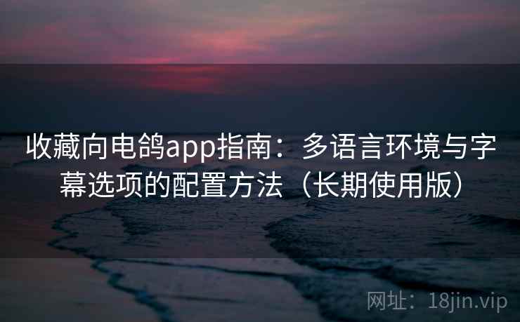 收藏向电鸽app指南:多语言环境与字幕选项的配置方法(长期使用版) 收藏向电鸽app指南:多语言环境与字幕选项的配置方法(长期使用版)